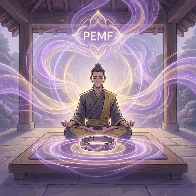 Meditaatio ja PEMF: syvää hiljaisuutta pulsoivilla magneettikentillä